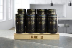 Charity Tea display stand
