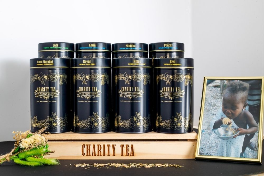 Charity Tea Signature tins